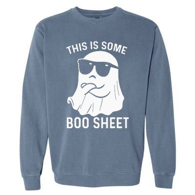 Halloween This Is Some Boo Sheet Ghost Garment-Dyed Sweatshirt