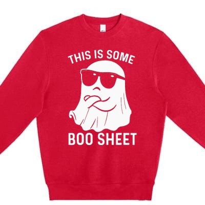 Halloween This Is Some Boo Sheet Ghost Premium Crewneck Sweatshirt