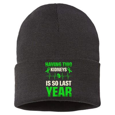 Having Two Is So Last Year Organ Donation Awareness Sustainable Knit Beanie