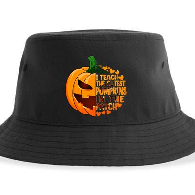 Halloween Teacher I Teach The Cutest Pumpkins In The Patch Gift Sustainable Bucket Hat