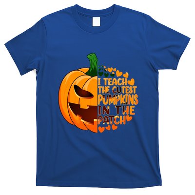 Halloween Teacher I Teach The Cutest Pumpkins In The Patch Gift T-Shirt