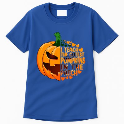Halloween Teacher I Teach The Cutest Pumpkins In The Patch Gift Tall T-Shirt