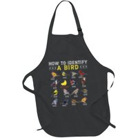 How To Identify A Bird Bird Watcher Bird Lover Full-Length Apron With Pockets
