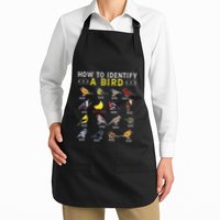 How To Identify A Bird Bird Watcher Bird Lover Full-Length Apron With Pockets