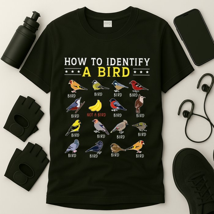 How To Identify A Bird Bird Watcher Bird Lover T-Shirt