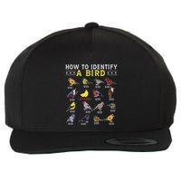 How To Identify A Bird Bird Watcher Bird Lover Wool Snapback Cap