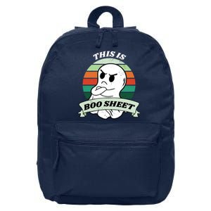 Halloween This Is Boo Sheet Ghost Halloween Costume Funny 16 in Basic Backpack