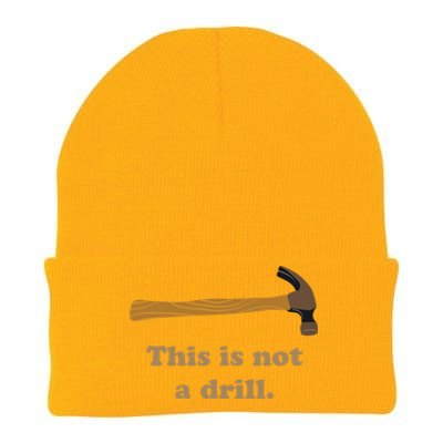 Hammer This Is Not A Drill Knit Cap Winter Beanie