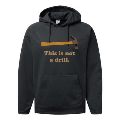 Hammer This Is Not A Drill Performance Fleece Hoodie