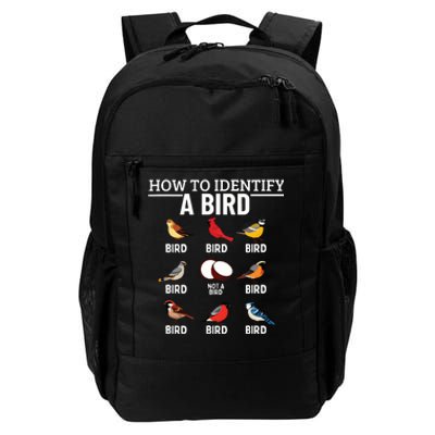 How To Identify A Bird Funny Bird Watching Daily Commute Backpack