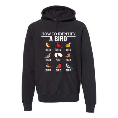 How To Identify A Bird Funny Bird Watching Premium Hoodie