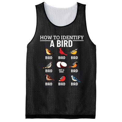 How To Identify A Bird Funny Bird Watching Mesh Reversible Basketball Jersey Tank