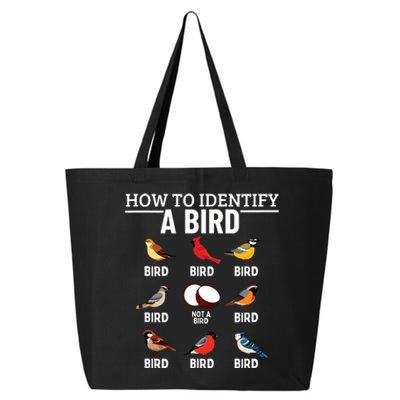 How To Identify A Bird Funny Bird Watching 25L Jumbo Tote