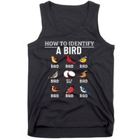 How To Identify A Bird Funny Bird Watching Tank Top