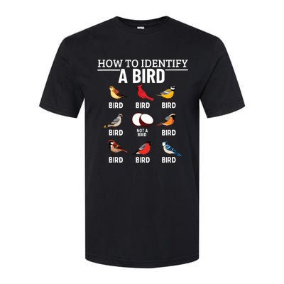 How To Identify A Bird Funny Bird Watching Softstyle CVC T-Shirt