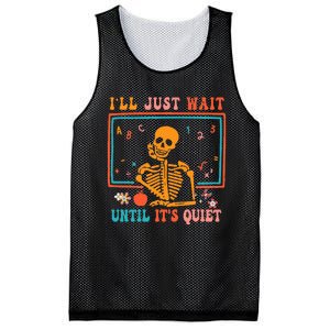 Halloween Teacher ILl Just Wait Until ItS Quiet Mesh Reversible Basketball Jersey Tank