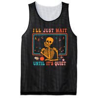 Halloween Teacher ILl Just Wait Until ItS Quiet Mesh Reversible Basketball Jersey Tank