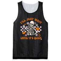 Halloween Teacher ILl Just Wait Until ItS Quiet Teacher Mesh Reversible Basketball Jersey Tank