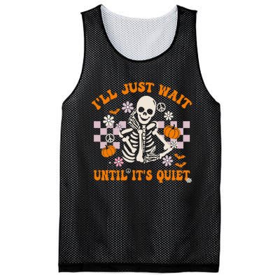 Halloween Teacher ILl Just Wait Until ItS Quiet Teacher Mesh Reversible Basketball Jersey Tank