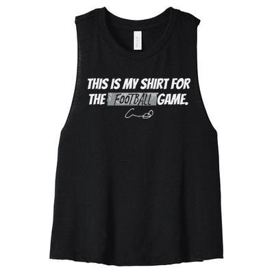 Humphrey This Is My For The Football Game Women's Racerback Cropped Tank