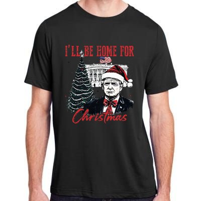 Humorous Trump Ill Be Home For Christmas 2024 Adult ChromaSoft Performance T-Shirt