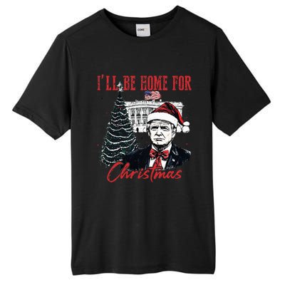 Humorous Trump Ill Be Home For Christmas 2024 Tall Fusion ChromaSoft Performance T-Shirt