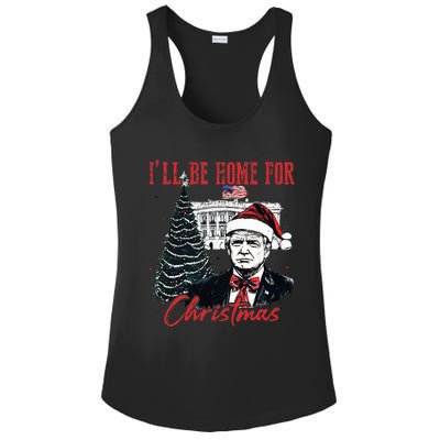 Humorous Trump Ill Be Home For Christmas 2024 Ladies PosiCharge Competitor Racerback Tank