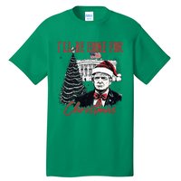 Humorous Trump Ill Be Home For Christmas 2024 Tall T-Shirt