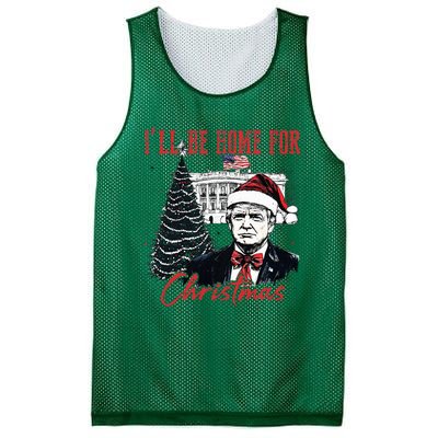 Humorous Trump Ill Be Home For Christmas 2024 Mesh Reversible Basketball Jersey Tank