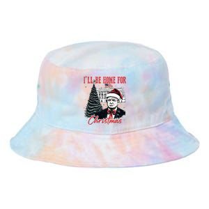 Humorous Trump Ill Be Home For Christmas 2024 Tie Dye Newport Bucket Hat