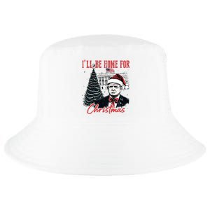 Humorous Trump Ill Be Home For Christmas 2024 Cool Comfort Performance Bucket Hat