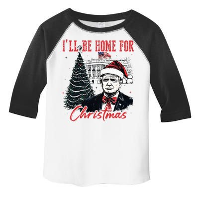 Humorous Trump Ill Be Home For Christmas 2024 Toddler Fine Jersey T-Shirt