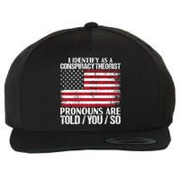 Hot Trend I Identify As A Conspiracy Theorist Pronouns Are Told You So Wool Snapback Cap