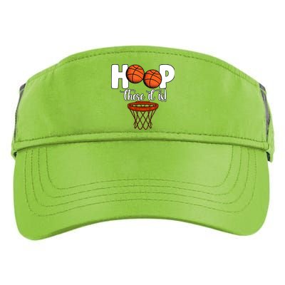 Hoop There It Is Basketball Players Fans Adult Drive Performance Visor