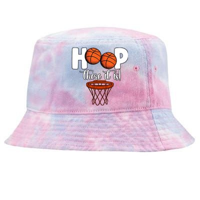 Hoop There It Is Basketball Players Fans Tie-Dyed Bucket Hat