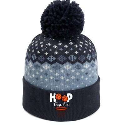 Hoop There It Is Basketball Players Fans The Baniff Cuffed Pom Beanie