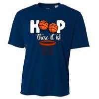 Hoop There It Is Basketball Players Fans Cooling Performance Crew T-Shirt