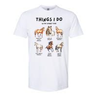 Horse Things I Do In My Leisure Time Softstyle CVC T-Shirt