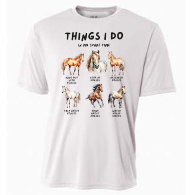 Horse Things I Do In My Leisure Time Cooling Performance Crew T-Shirt