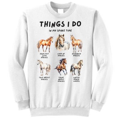 Horse Things I Do In My Leisure Time Sweatshirt