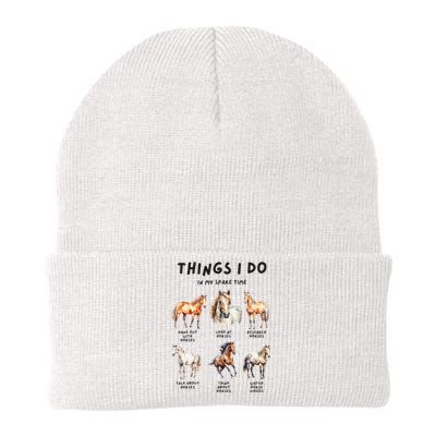 Horse Things I Do In My Leisure Time Knit Cap Winter Beanie