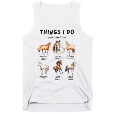 Horse Things I Do In My Leisure Time Tank Top