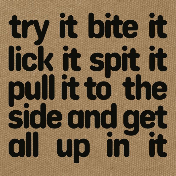 Hard222soft Try It Bite It Lick It Spit It Pull It To The Side And Get All Up In Cotton Canvas Backpack