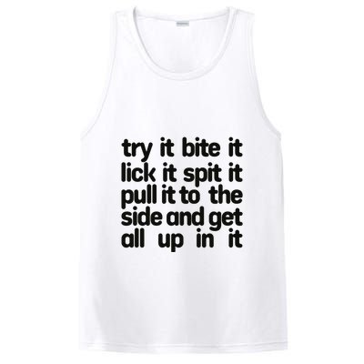 Hard222soft Try It Bite It Lick It Spit It Pull It To The Side And Get All Up In PosiCharge Competitor Tank