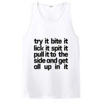 Hard222soft Try It Bite It Lick It Spit It Pull It To The Side And Get All Up In PosiCharge Competitor Tank