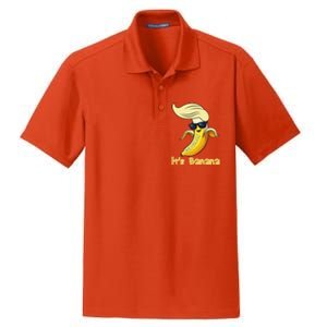 Humor Trump ItS Banana Funny Dry Zone Grid Polo