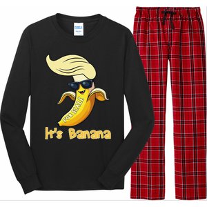 Humor Trump ItS Banana Funny Long Sleeve Pajama Set