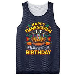 Happy Thanksgiving It S My Birthday Pumpkin Pie Thankful Day Mesh Reversible Basketball Jersey Tank