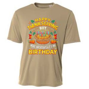 Happy Thanksgiving It S My Birthday Pumpkin Pie Thankful Day Cooling Performance Crew T-Shirt