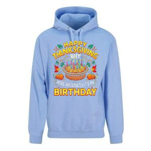 Happy Thanksgiving It S My Birthday Pumpkin Pie Thankful Day Unisex Surf Hoodie